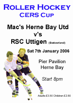 Roller Hockey Herne Bay Utd v Uttigen