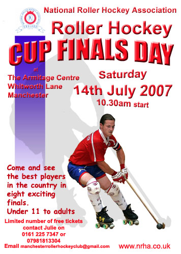 This years National Cup Finals will be at The Armitage Centre Whitworth Lane 